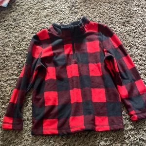 Flannel quarter zip